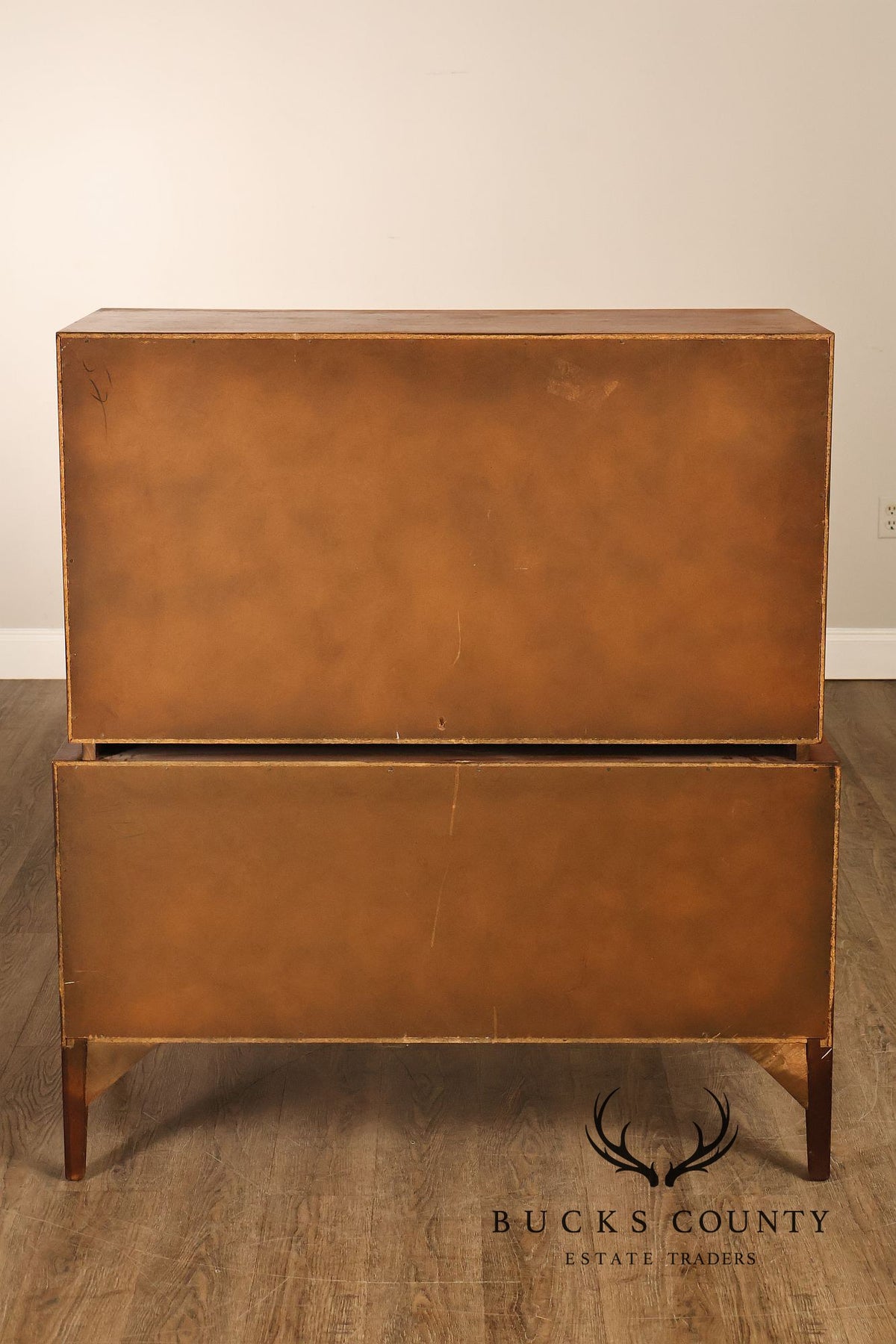 United Furniture 'Tiki' Brutalist Sculpted Walnut Tall Chest