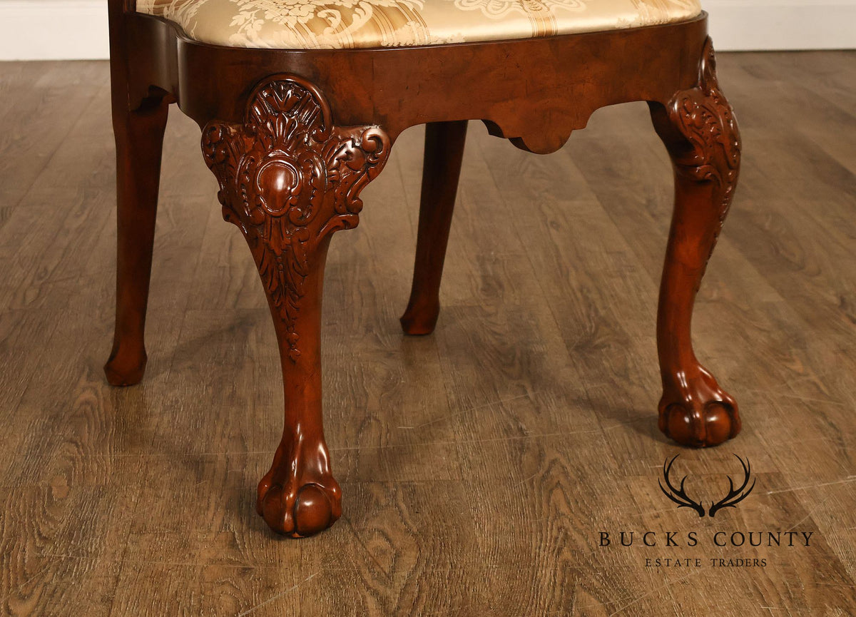 Baker Furniture 'Stately Homes' Set of Ten Walnut Dining Chairs