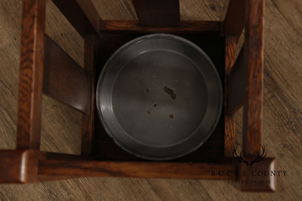 Antique Mission Oak Arts & Crafts Umbrella Stand
