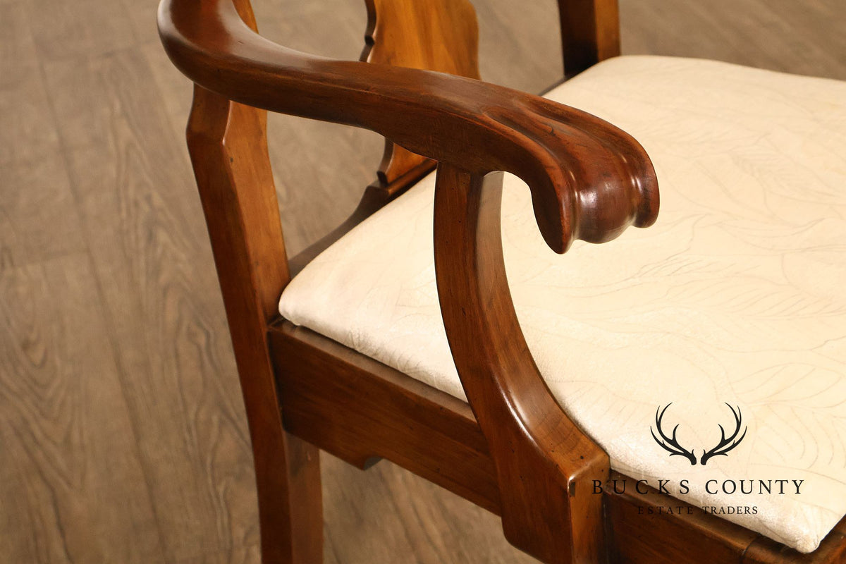 Pennsylvania House Queen Anne Style Set of Six Cherry Dining Chairs