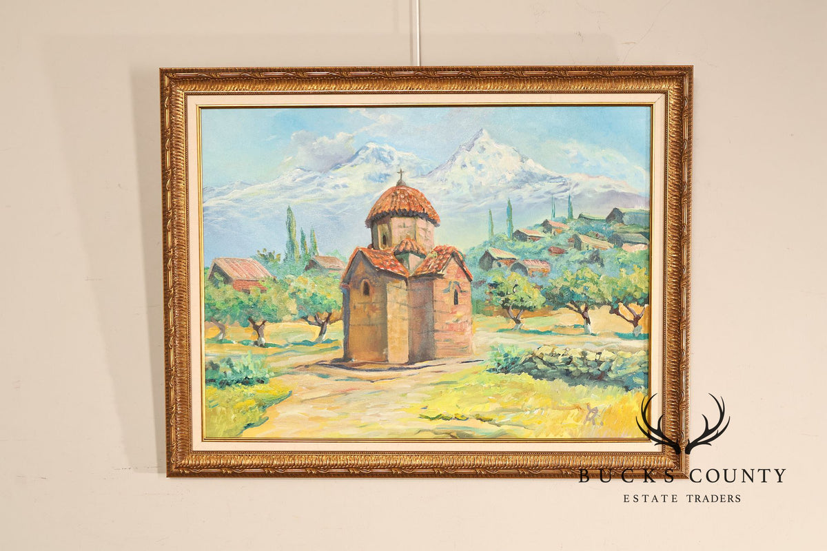 Suren Nersisyan Landscape Painting, 'Karmravor'