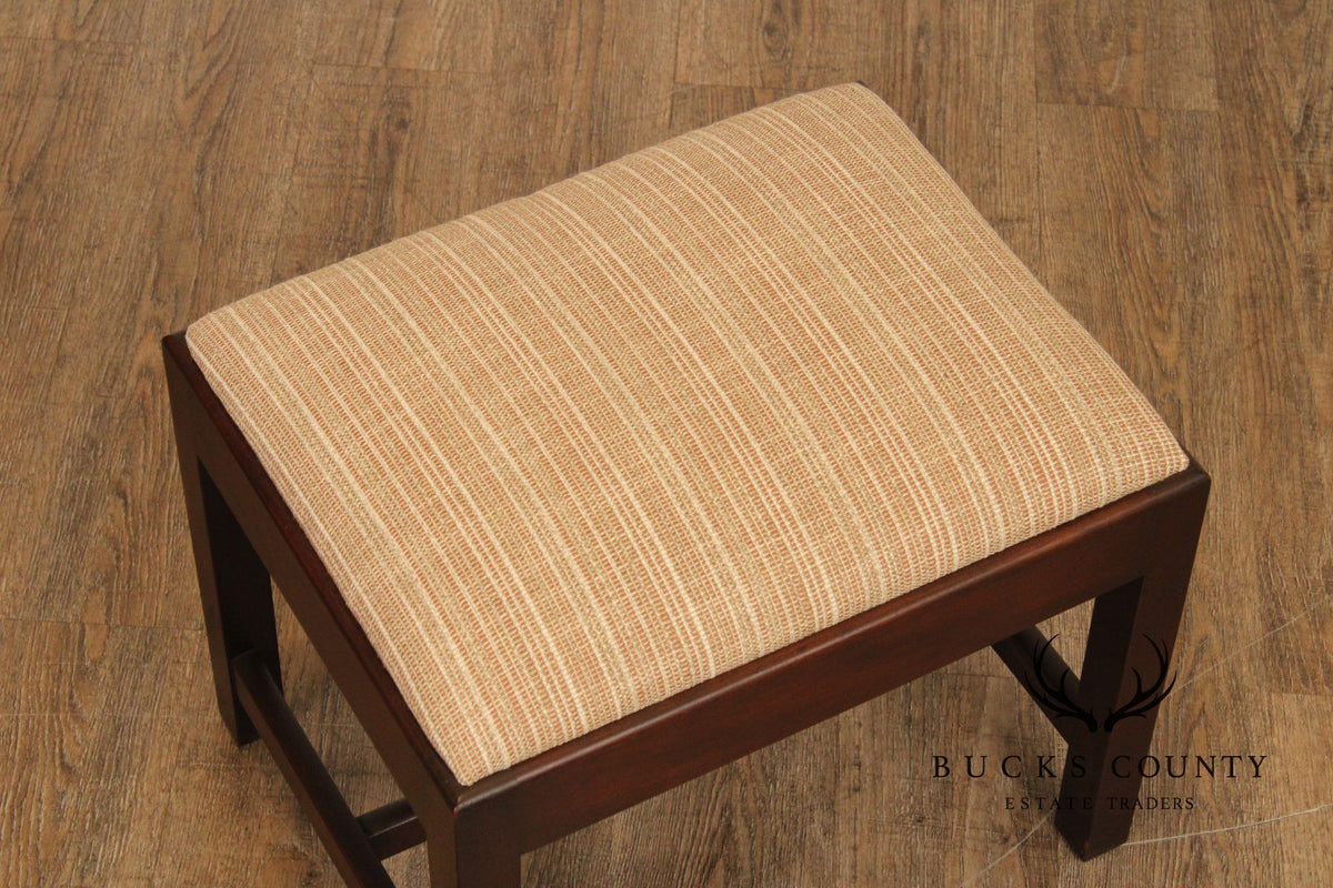Kittinger Williamsburg Adaptation Chippendale Style Mahogany Bench