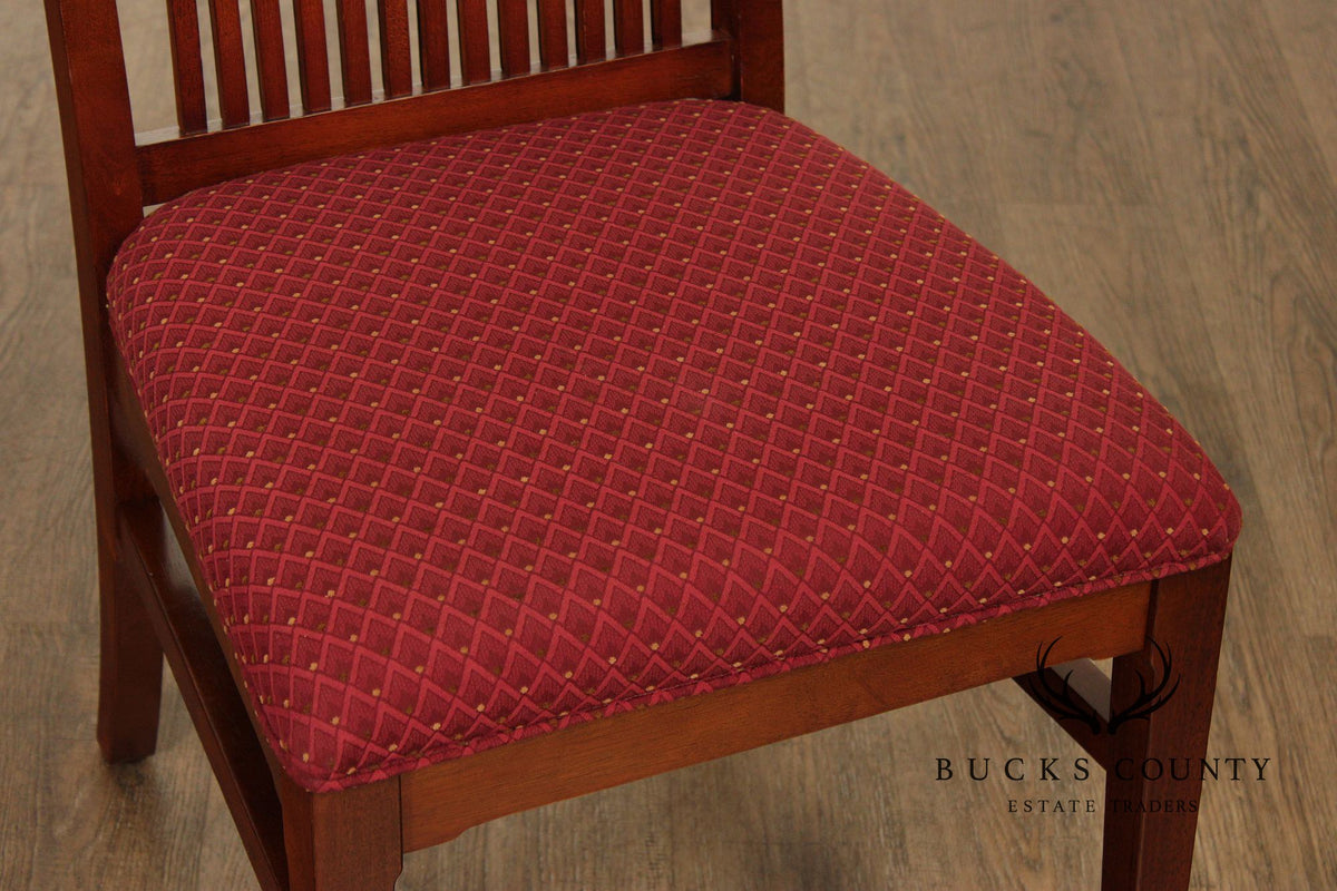 Bernhardt Mission Style Set Of Eight Dining Chairs