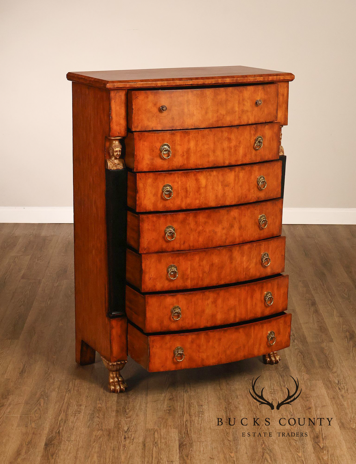 Lineage Home Furnishings Empire Style Tall Chest Of Drawers