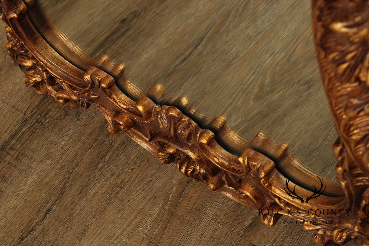 John Richard Rococo Style Gilt Carved Frame Wall Mirror
