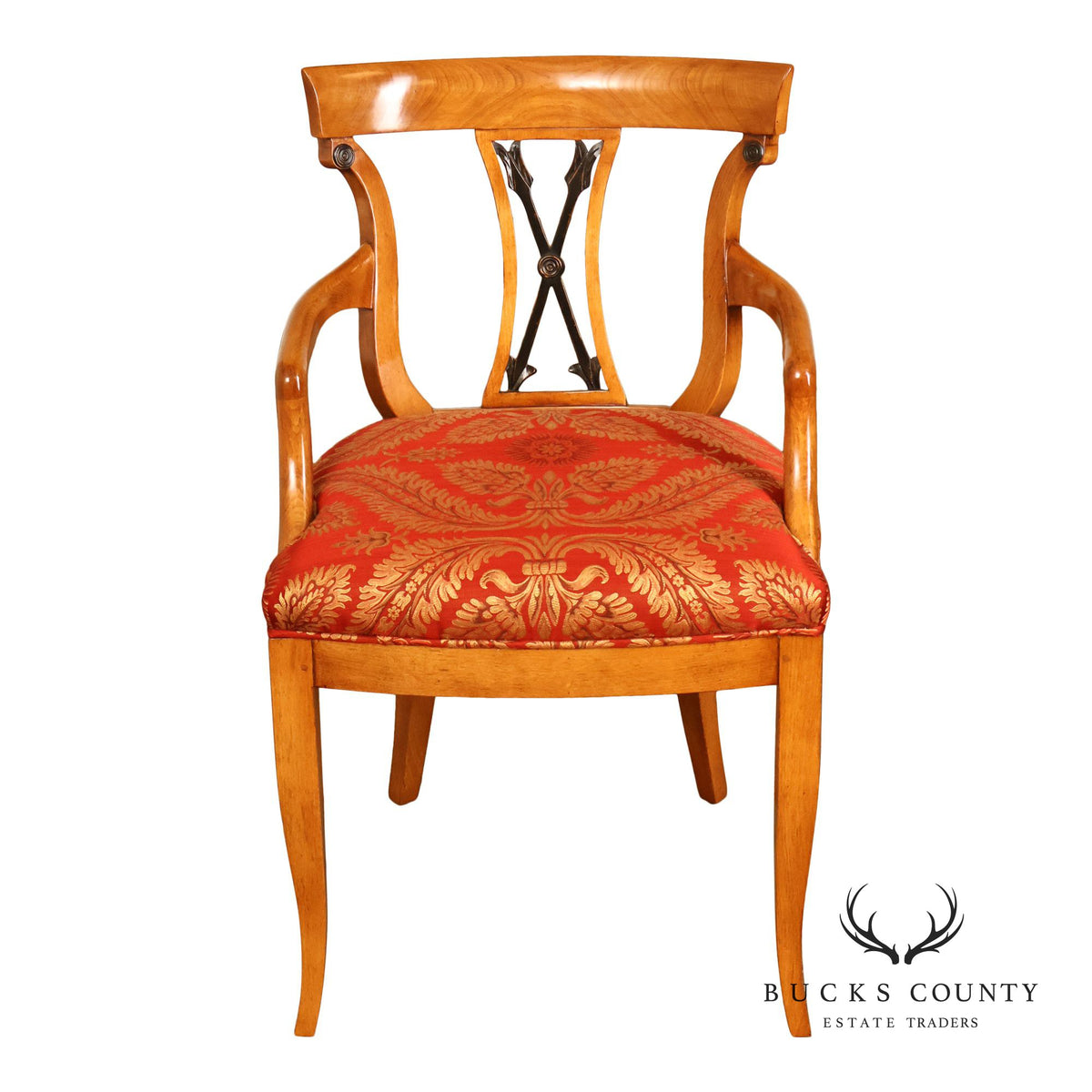 William Switzer French Empire Style Arrowback Armchair