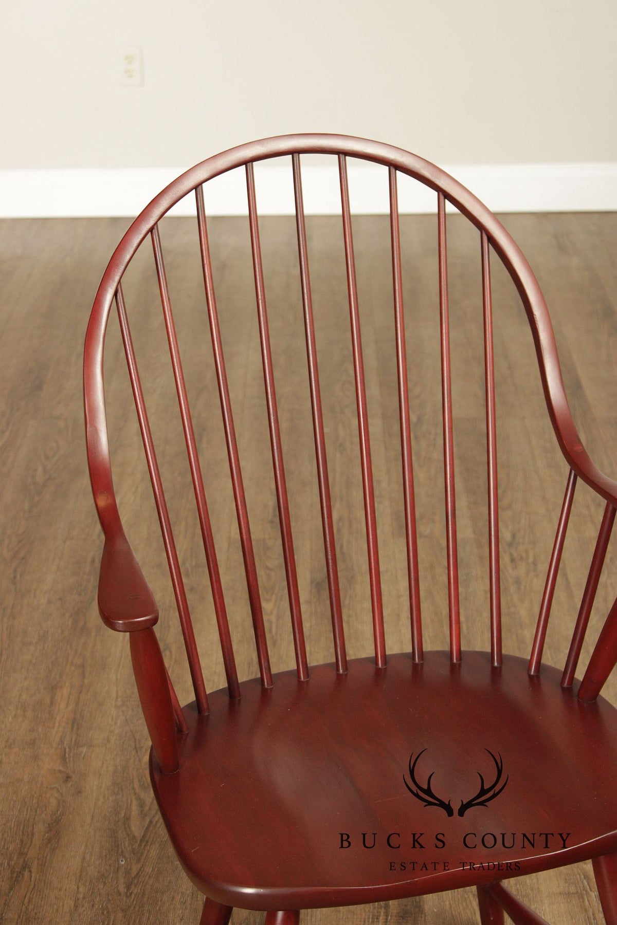 American Windsor Style Set Of 6 Spindle Back Dining Chairs