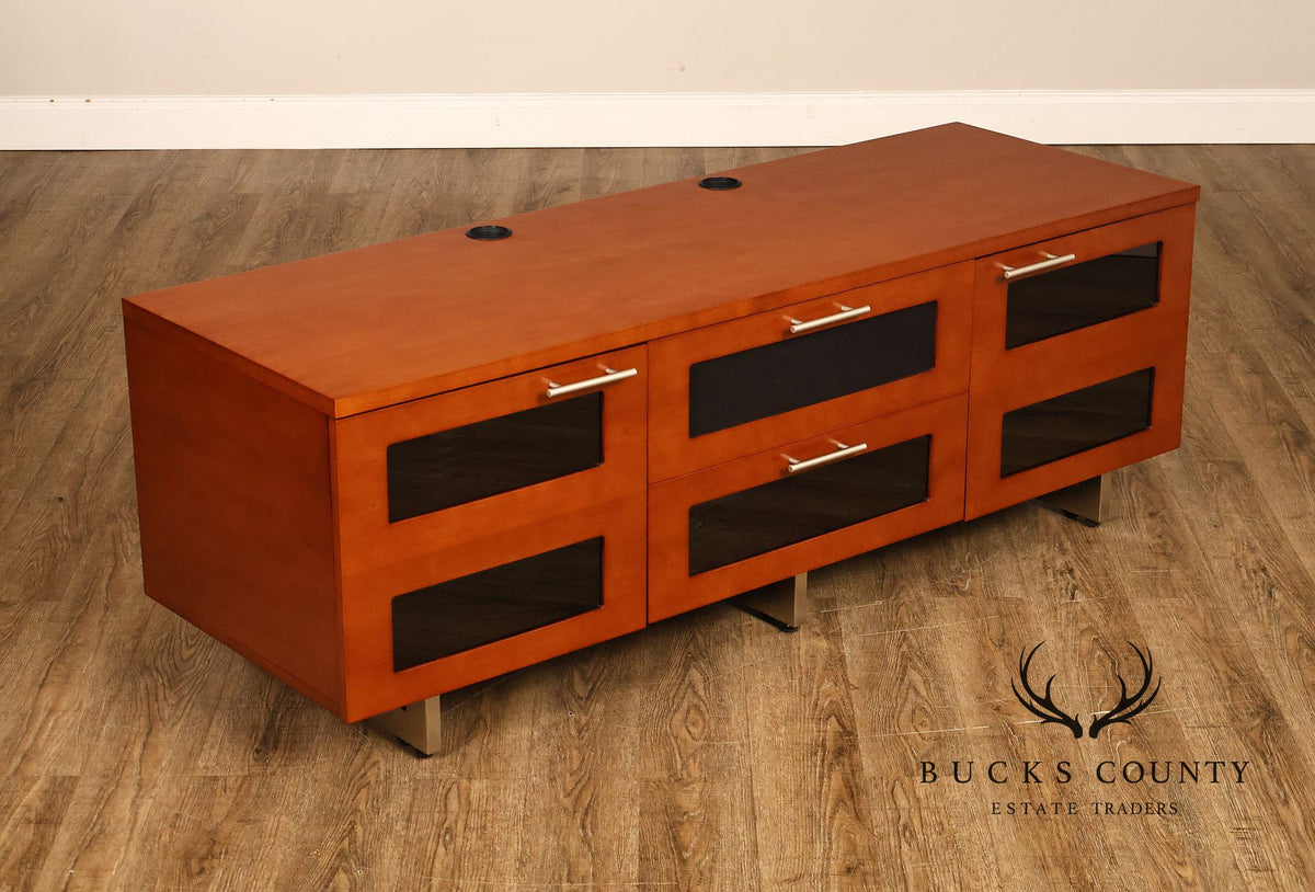 BDI Contemporary Cherry Finish TV Media Console