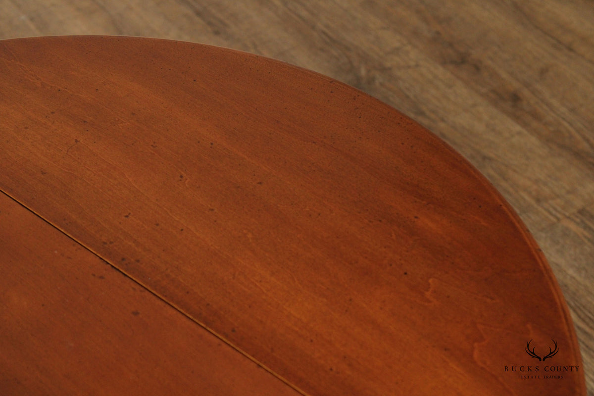 Chippendale Style Ball And Claw Drop Leaf Crescent Table