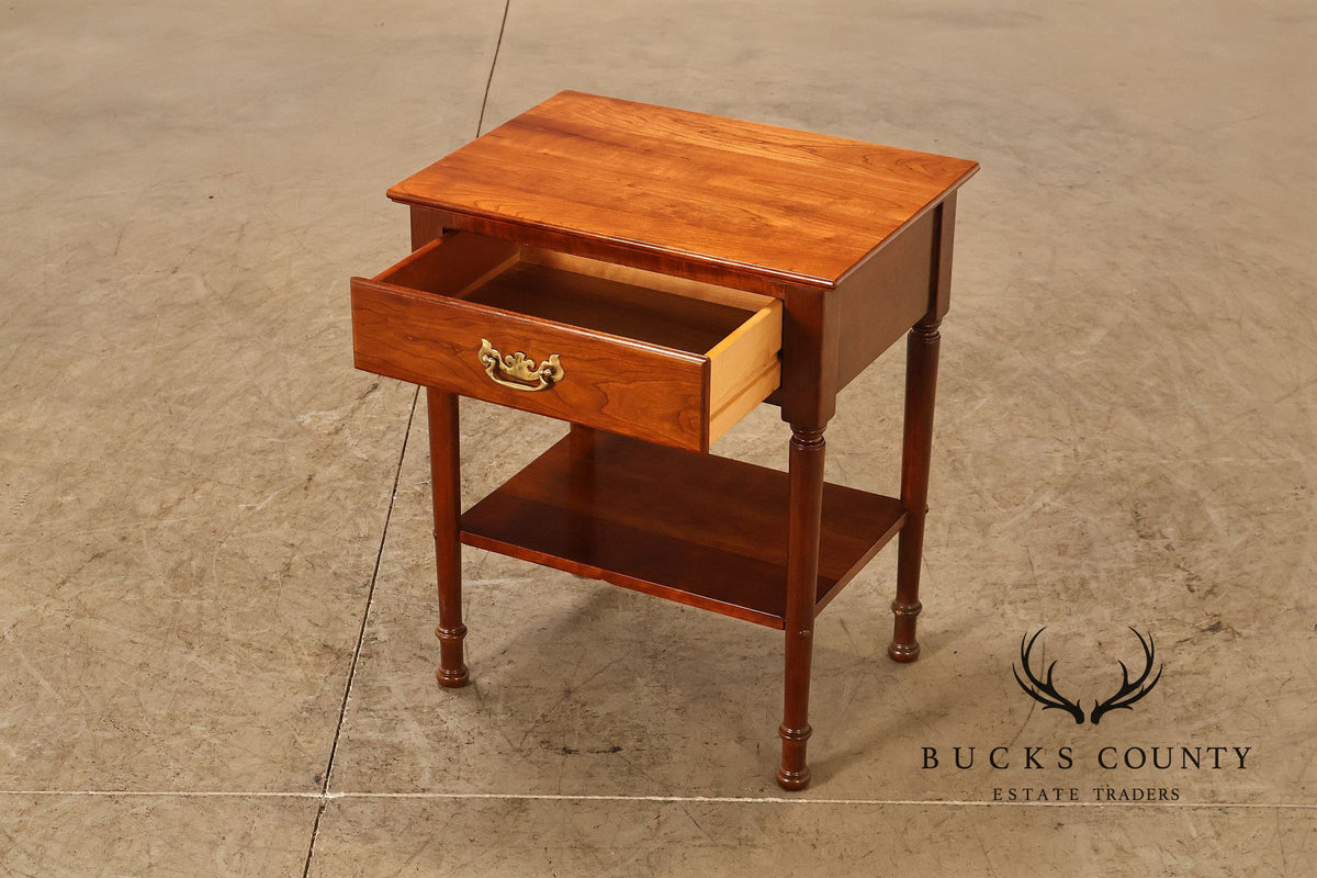 Stickley Cherry Valley Pair Of One Drawer Night Stands