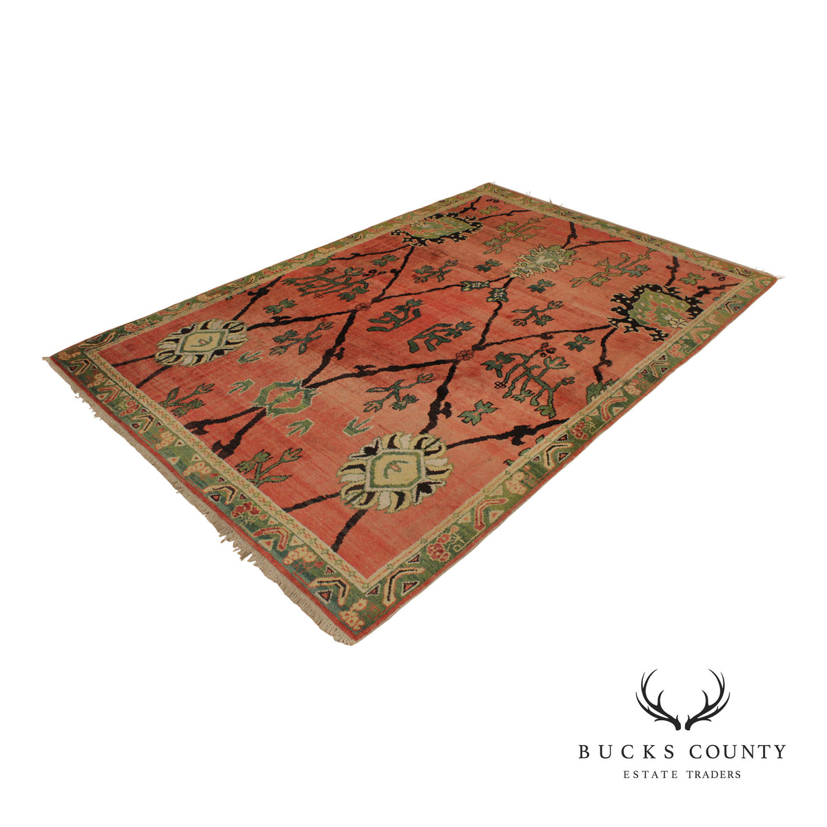 Khotan Style Hand Knotted Wool Area Rug 6'x 9'