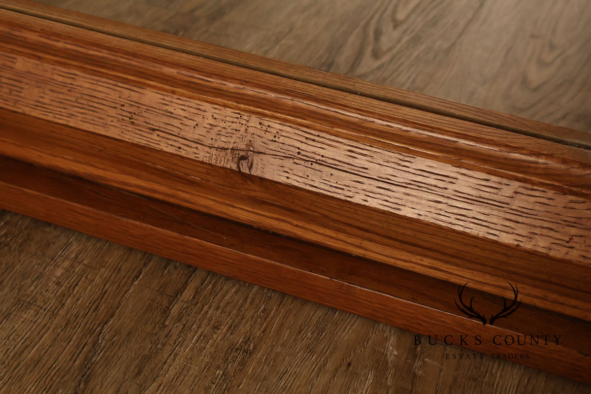 Broyhill Attic Heirlooms Rustic Oak Dresser Mirror