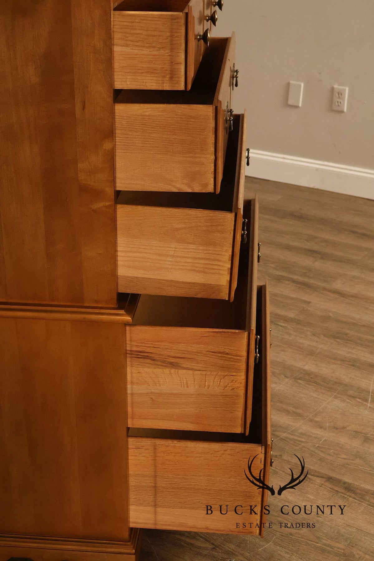 Traditional Maple Tall Chest Of Drawers