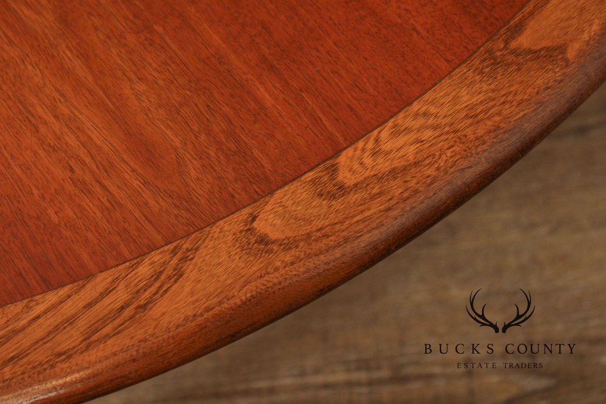 Lane 'Acclaim' Mid Century Modern Round Walnut Coffee table