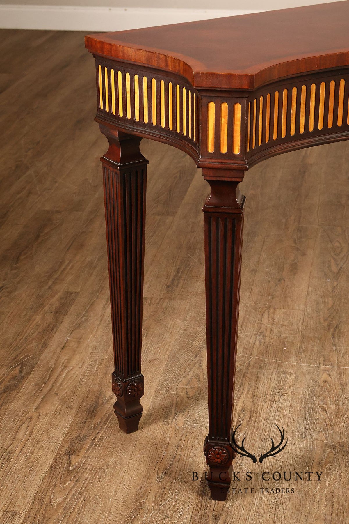 Henkel Harris Federal Style Mahogany Console Table