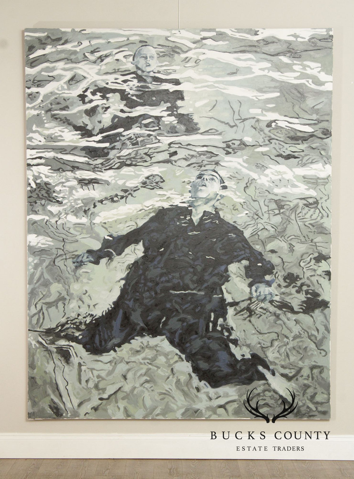 Gina Fiedel Contemporary Oil Painting, 'Climbing Smoke'