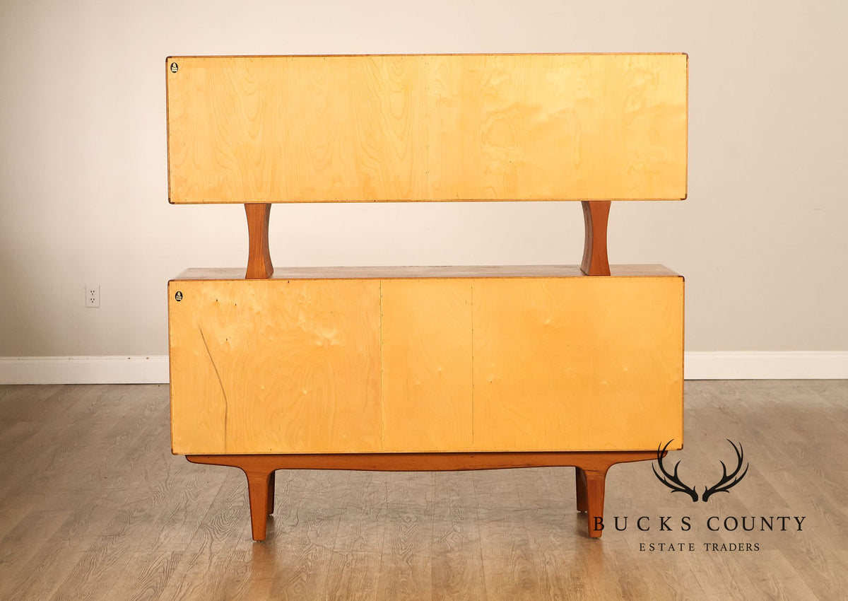 Danish Modern Falster Furniture Teak China Cabinet Credenza