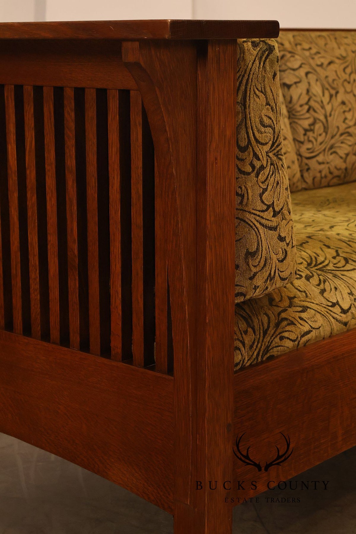 Stickley Mission Collection Oak Prairie Settle