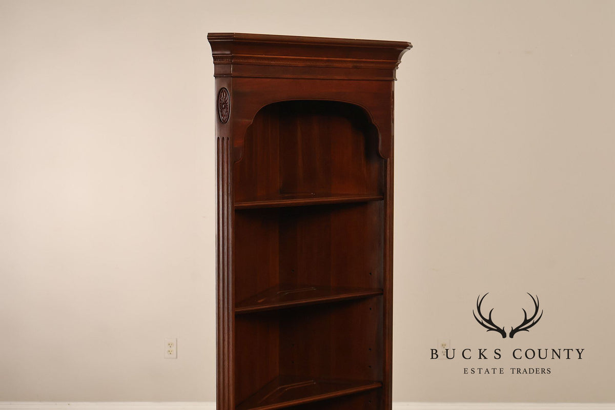 Ethan Allen Georgian Court Cherry Corner Bookcase