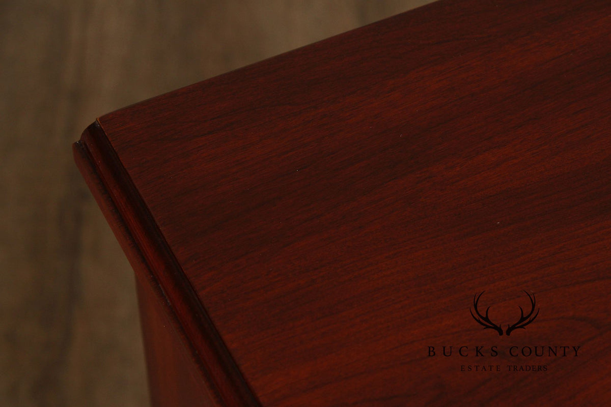 Henkel Harris Chippendale Style Cherry Nightstand