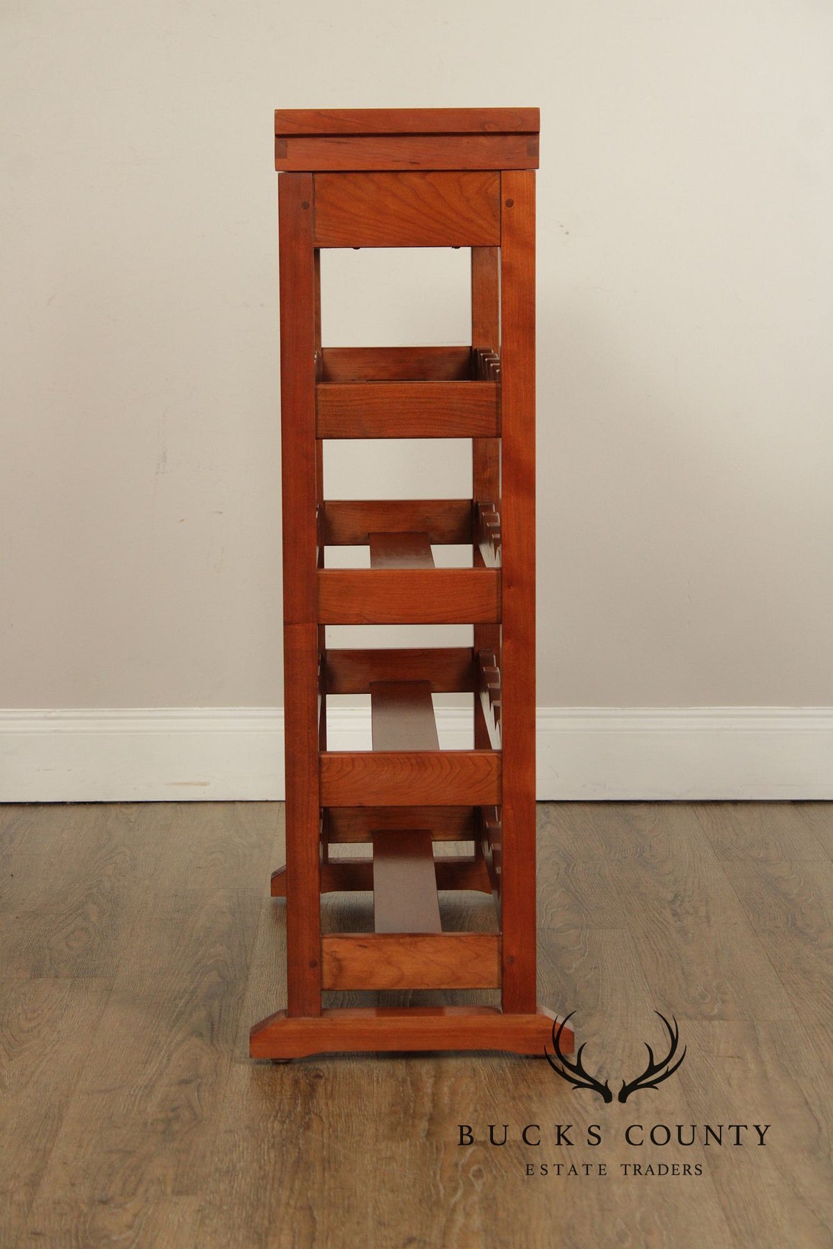 Stickley Mission Collection Cherry Wine Rack With Removable Serving Tray