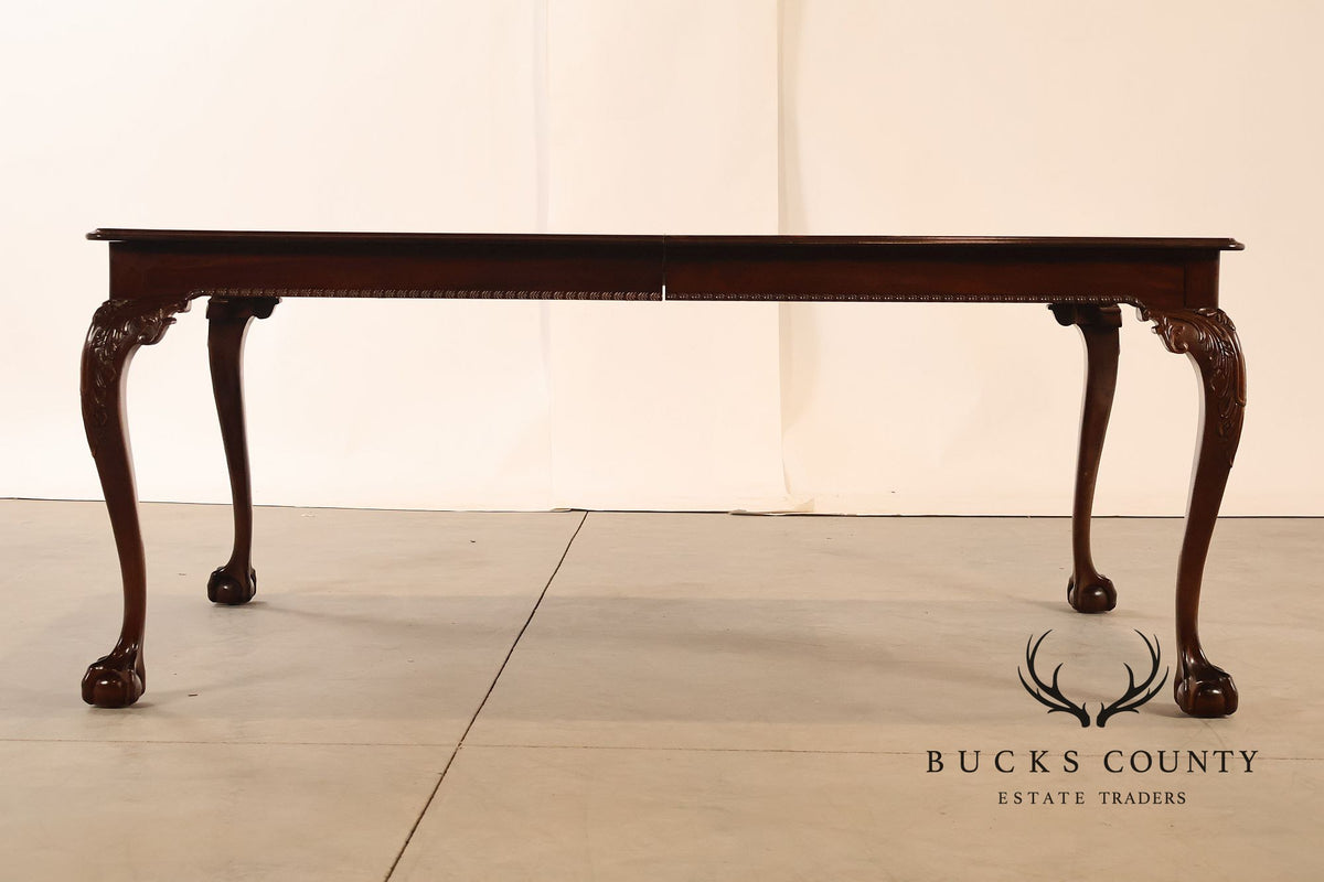 Stickley Chippendale Style Mahogany Expandable Dining Table