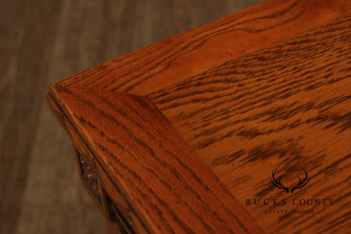 Romweber Viking Oak Two-Tier End Table