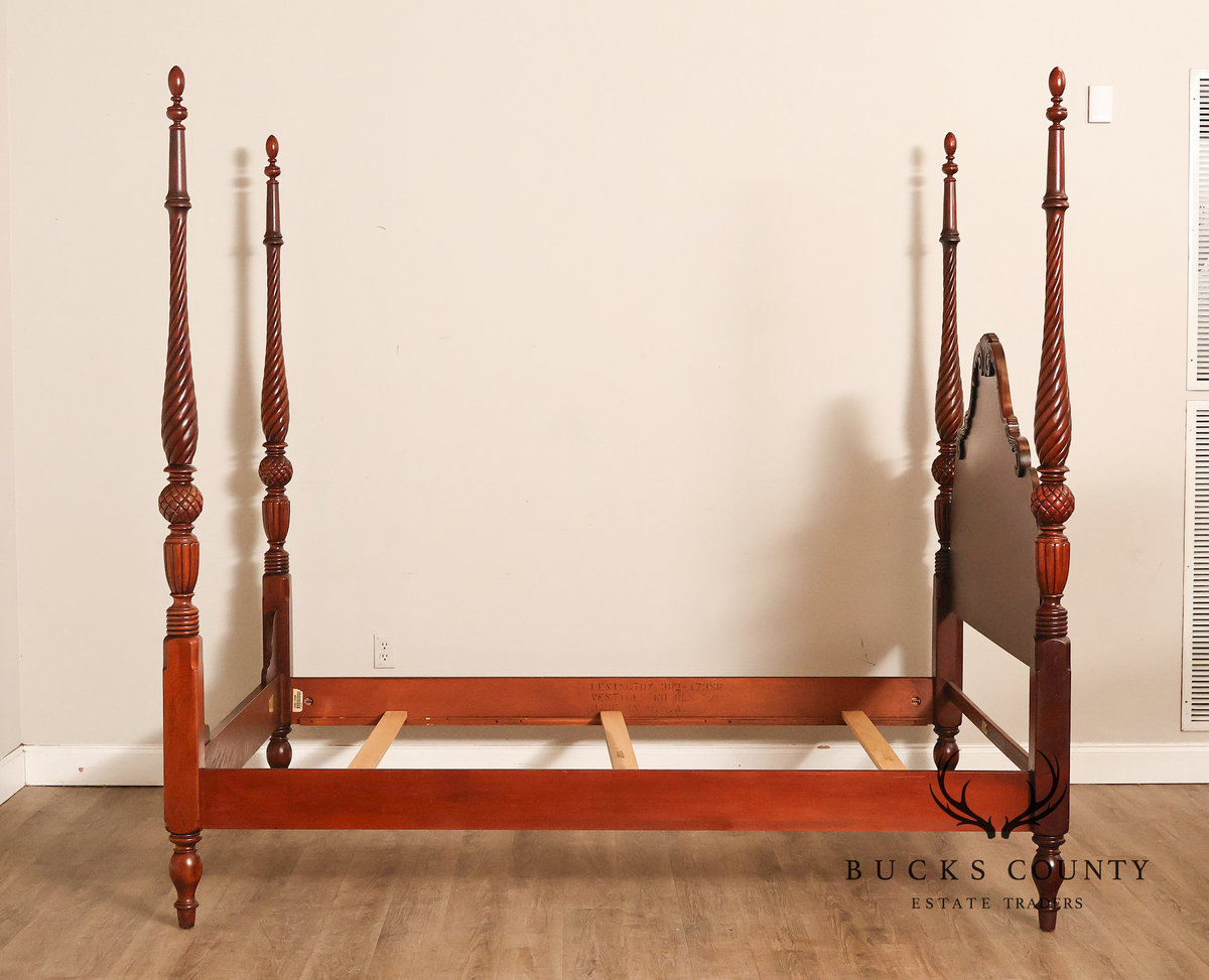 Lexington Furniture Vestiges Of The Past Queen Size Mahogany Poster Bed