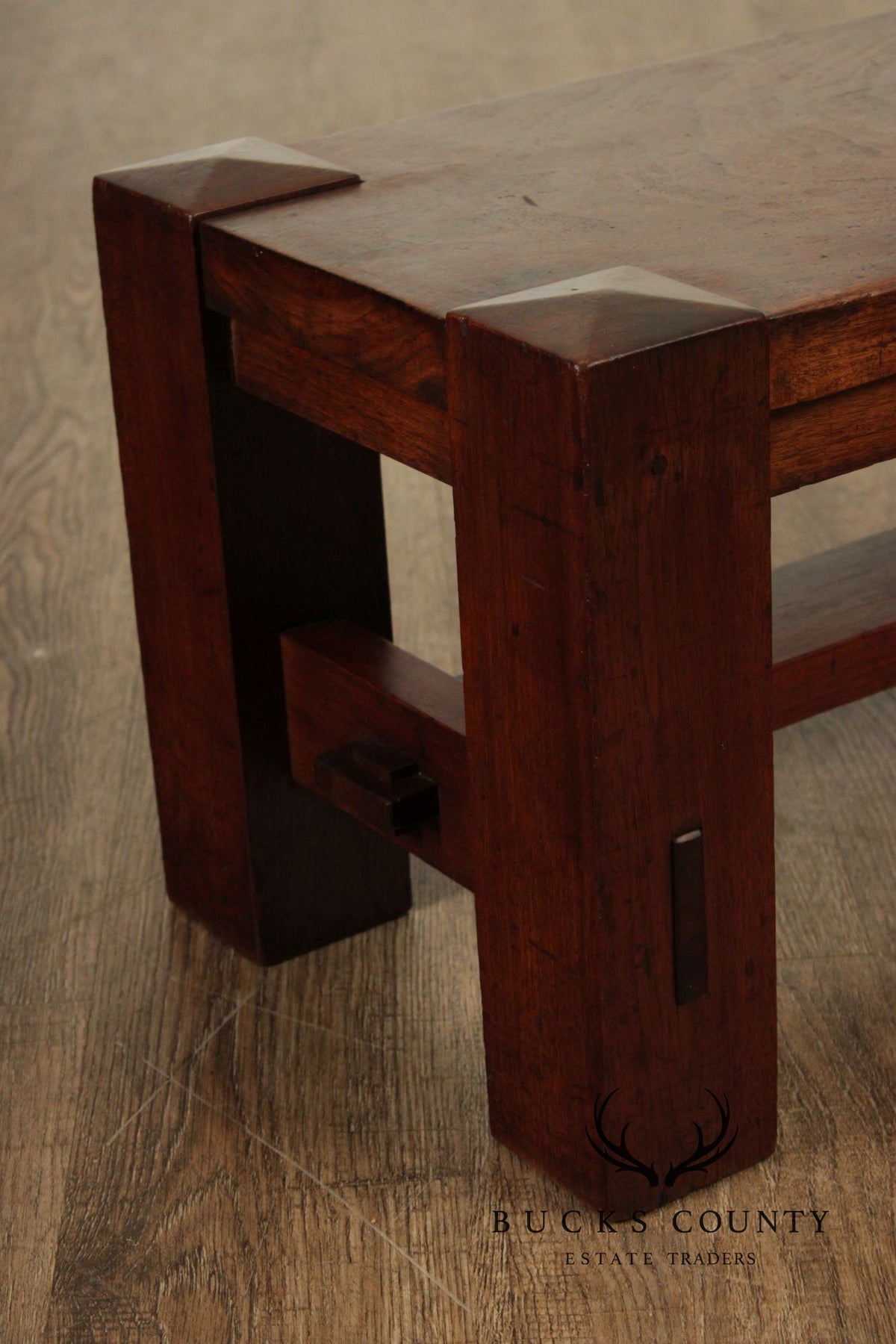 Arts and Crafts Antique Walnut Foot Stool