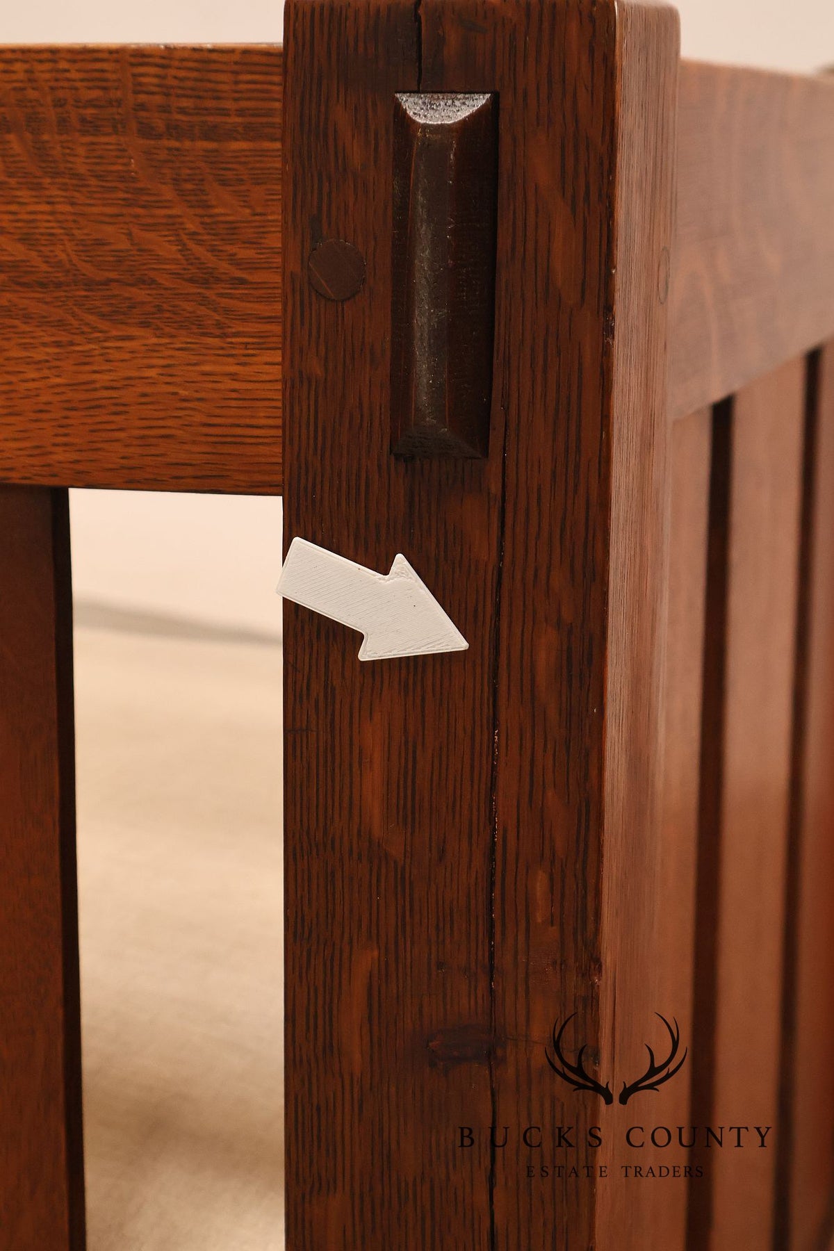 Antique Gustav Stickley No. 208 Arts And Crafts Mission Oak Settle