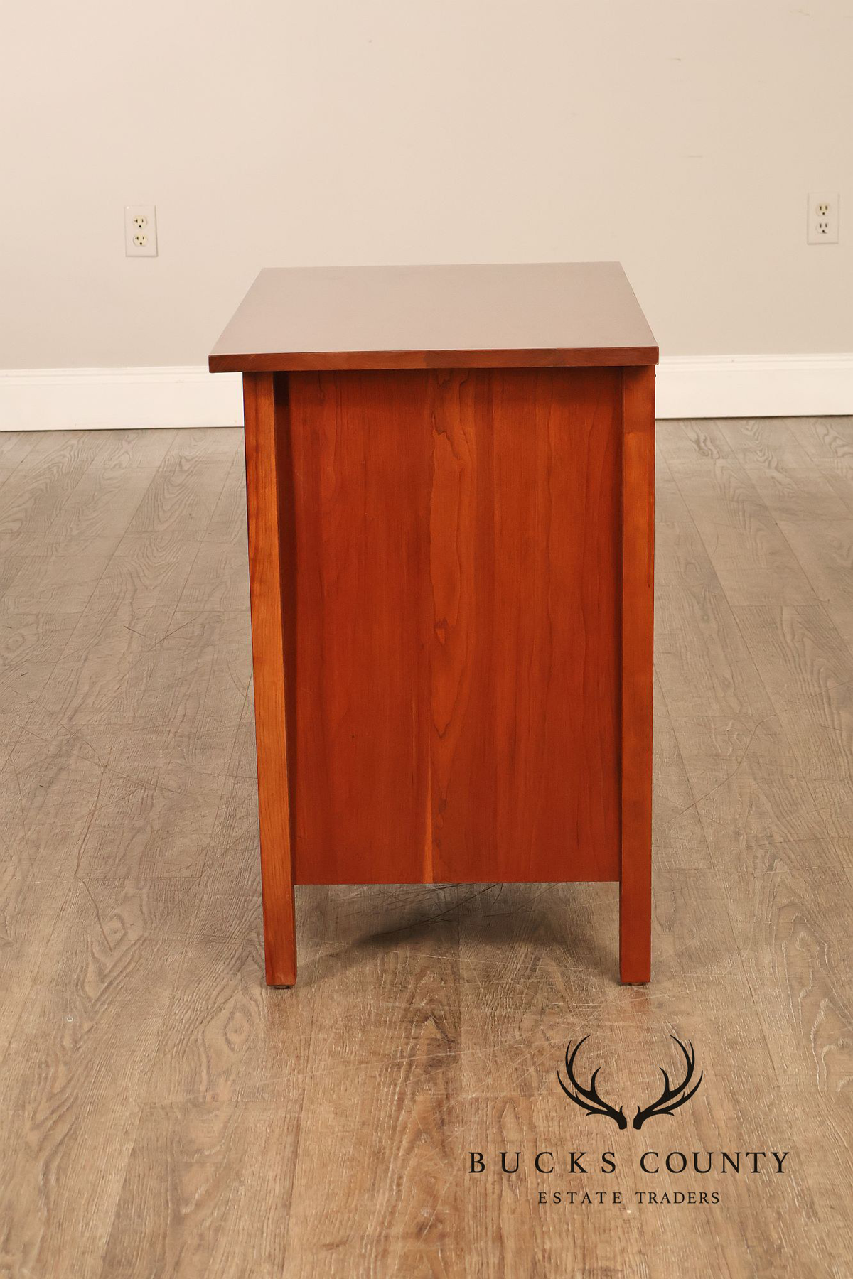 Stickley Mission Collection Harvey Ellis Cherry Three Drawer Nightstands