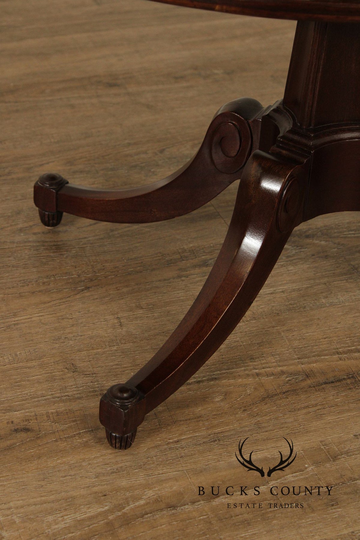 1940's Regency Style Two-Tier Mahogany Dumbwaiter