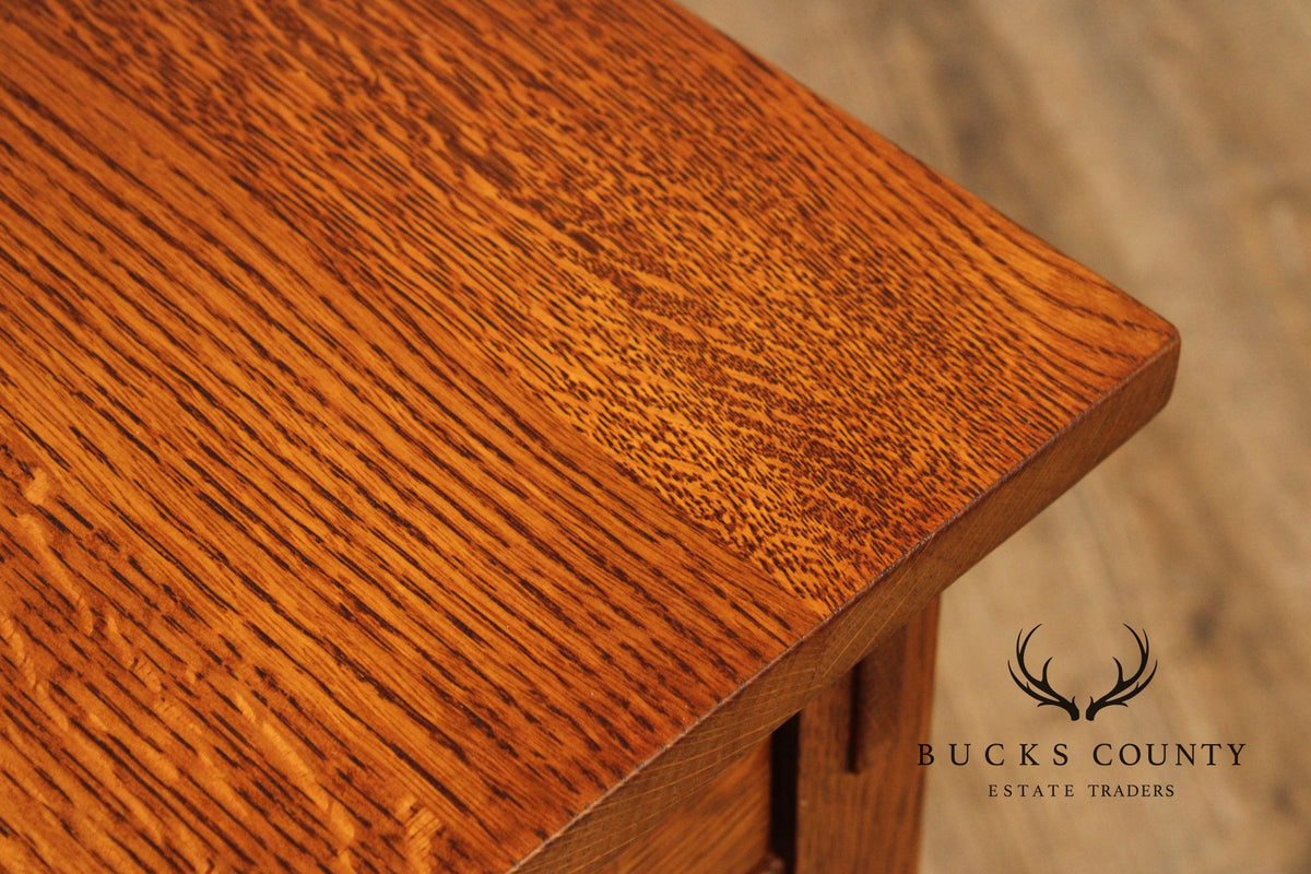 Stickley Mission Collection Oak One Drawer End Table