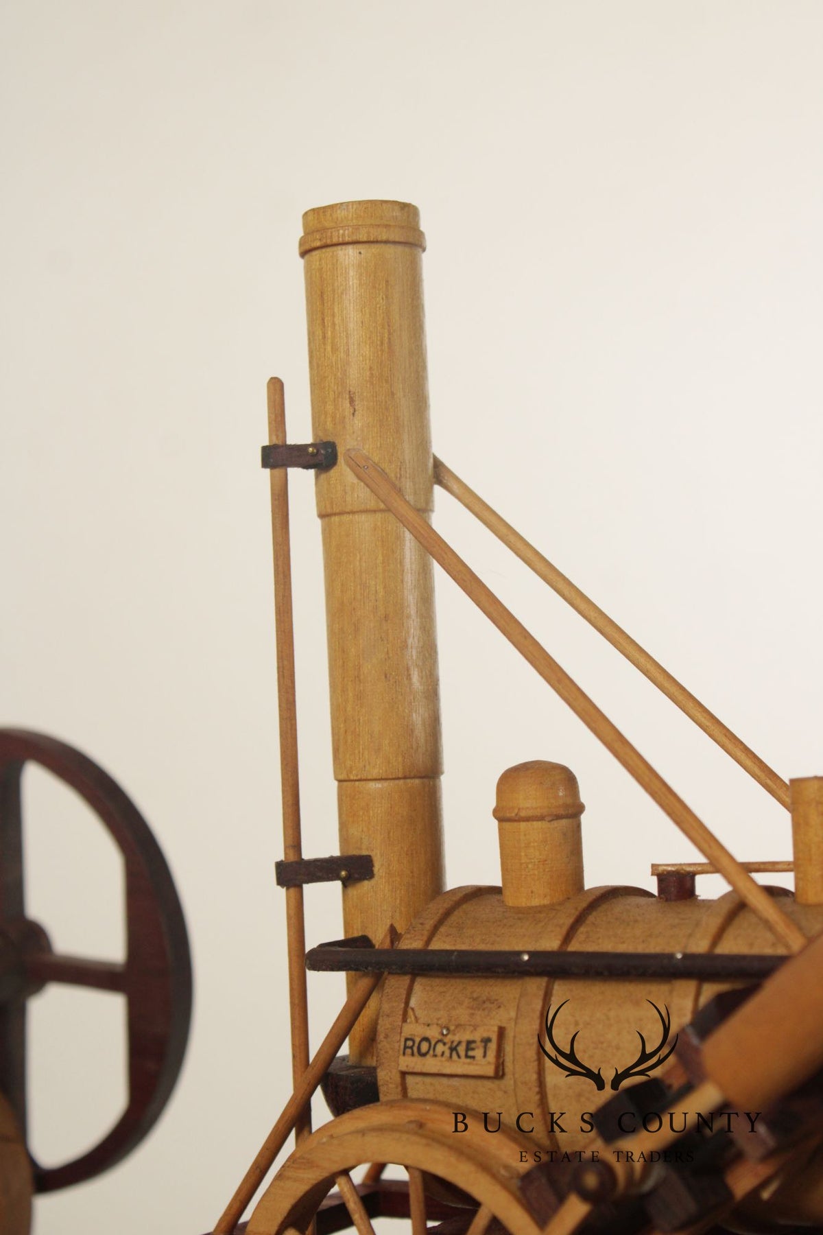 Philip Jacoby Carved Wood Model Train