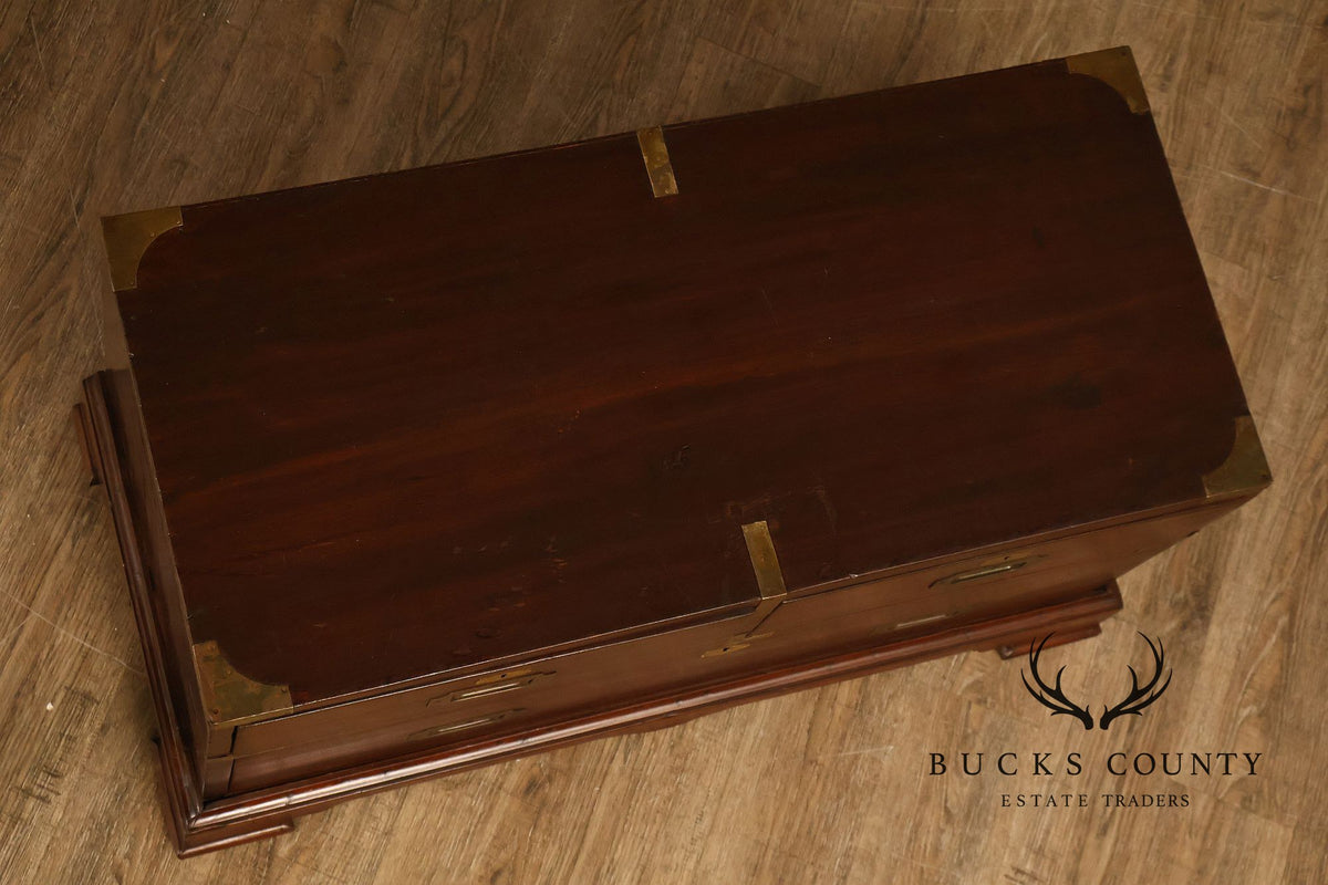 Campaign Style Mahogany Low chest