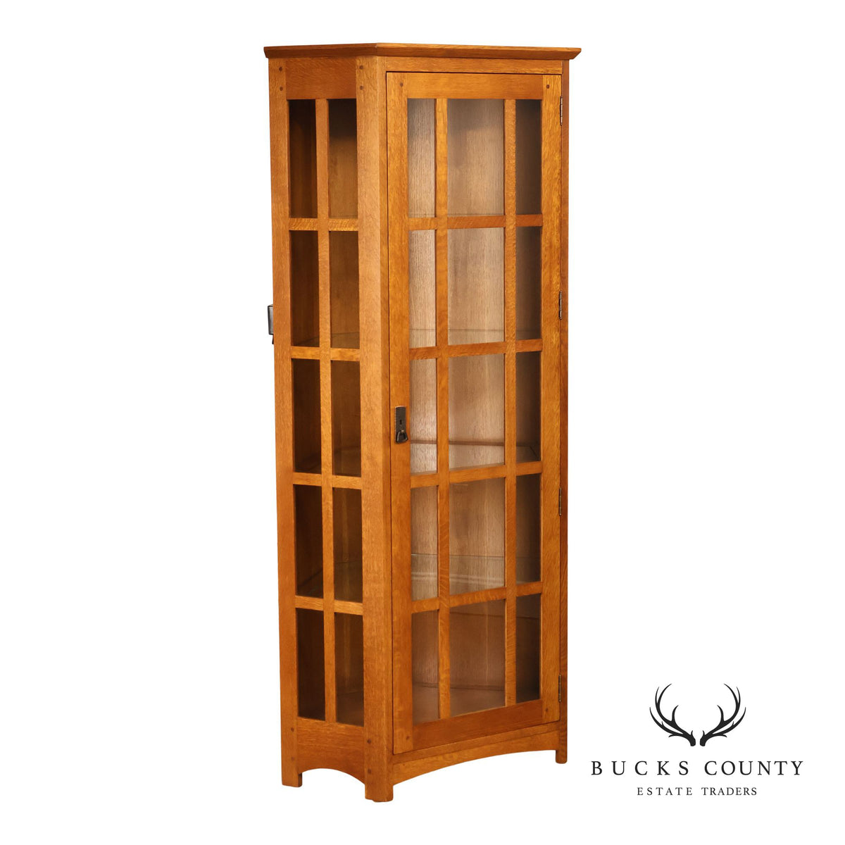 Stickley Mission Collection Oak Corner Cabinet