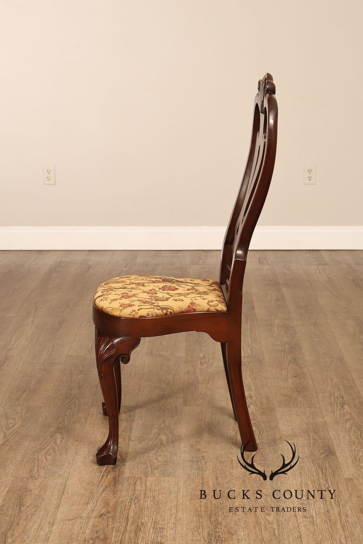 Kittinger Colonial Williamsburg Georgian Style Set Of Six Mahogany Side Dining Chairs CW-146