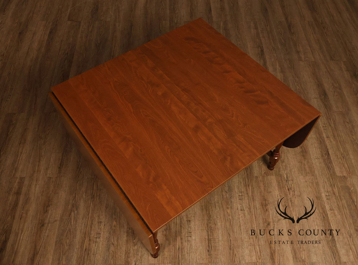 Traditional Maple Expandable Drop Leaf Gateleg Dining Table