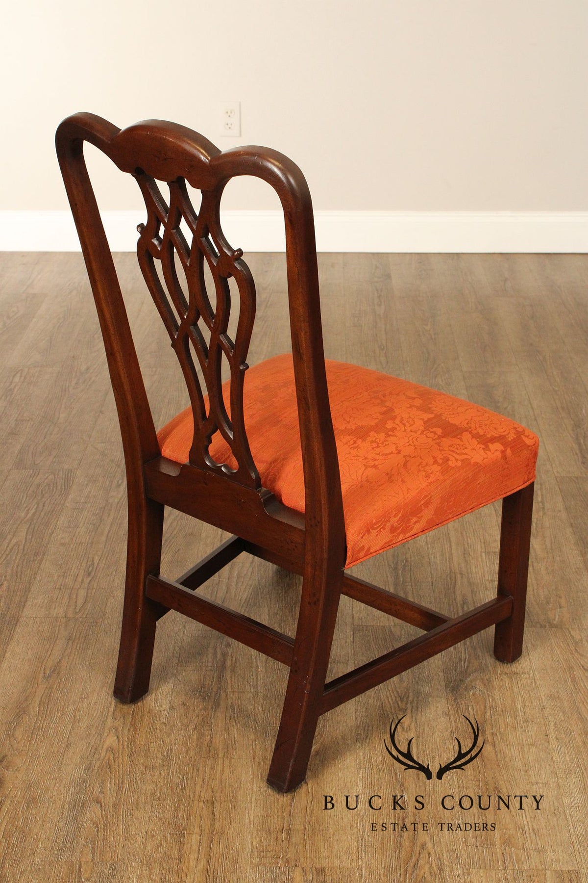 Henredon Chippendale Style Vintage Set of Six Mahogany Dining Chairs