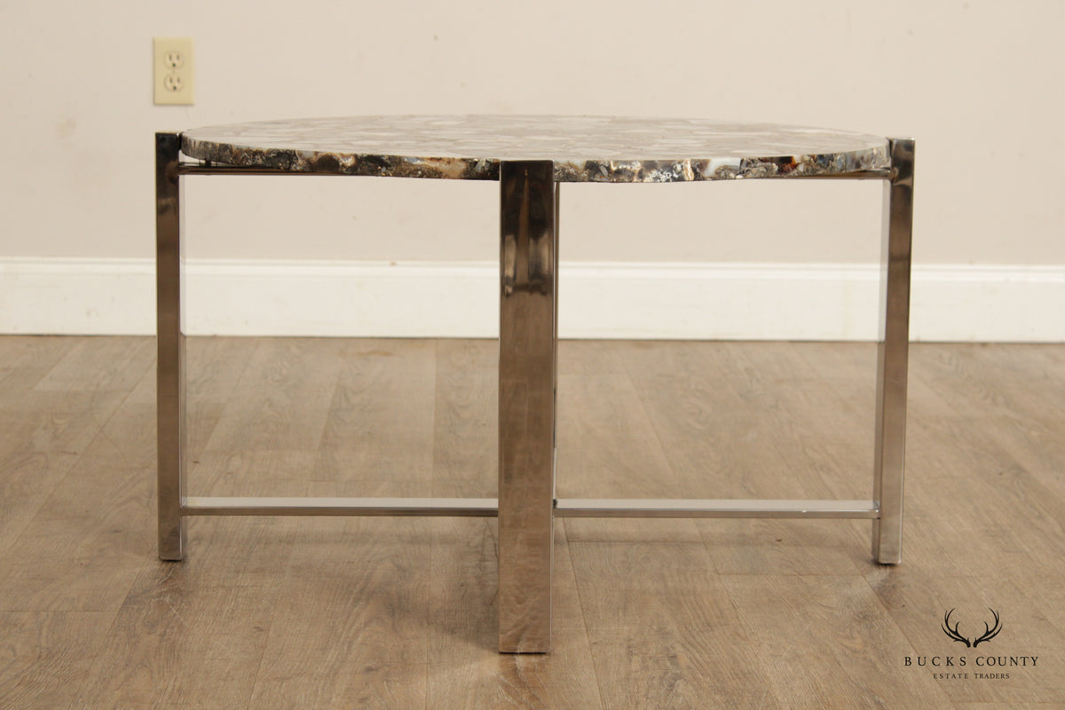 Contemporary Agate Slice Coffee Table