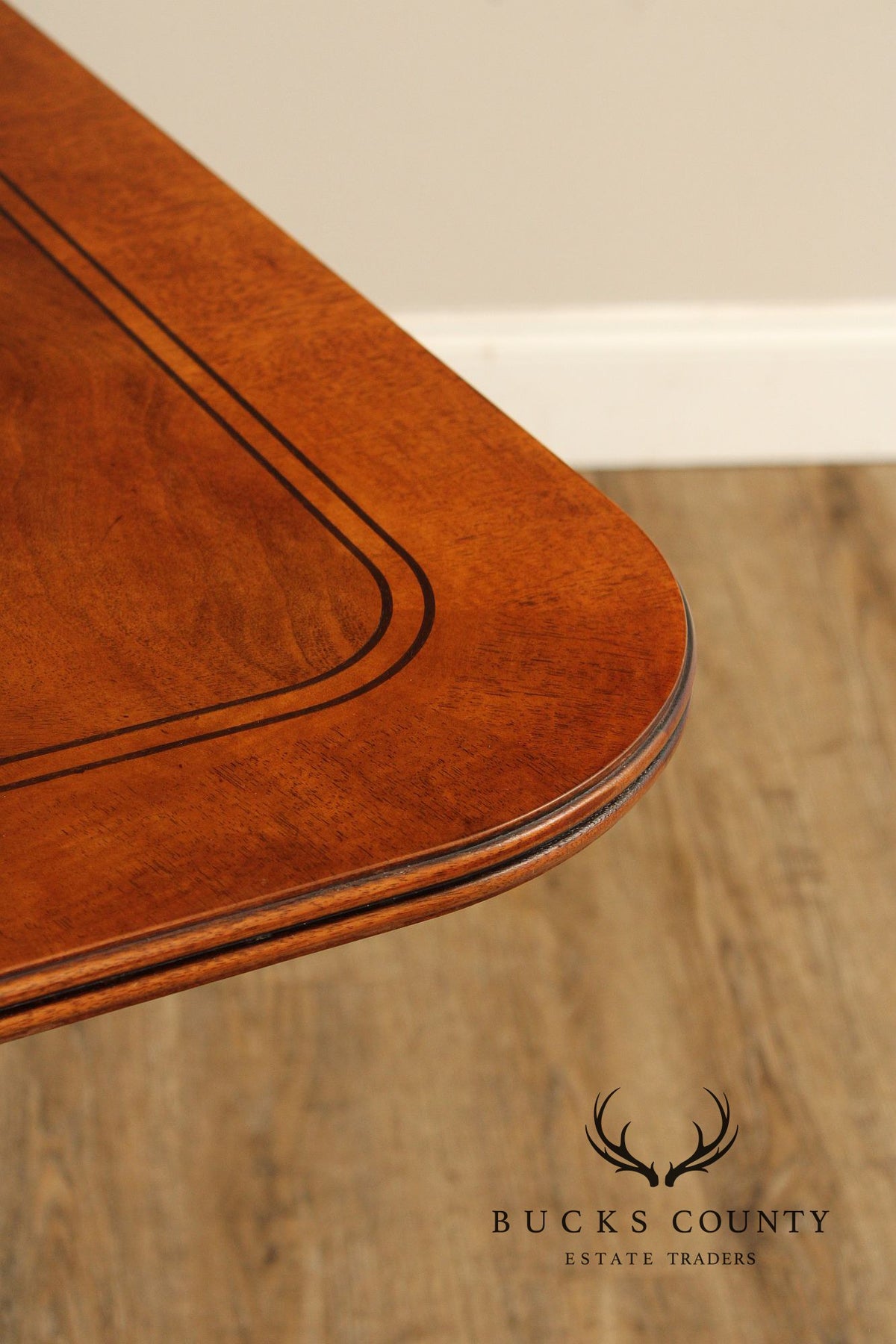 Empire Style Double Pedestal Mahogany Dining Table