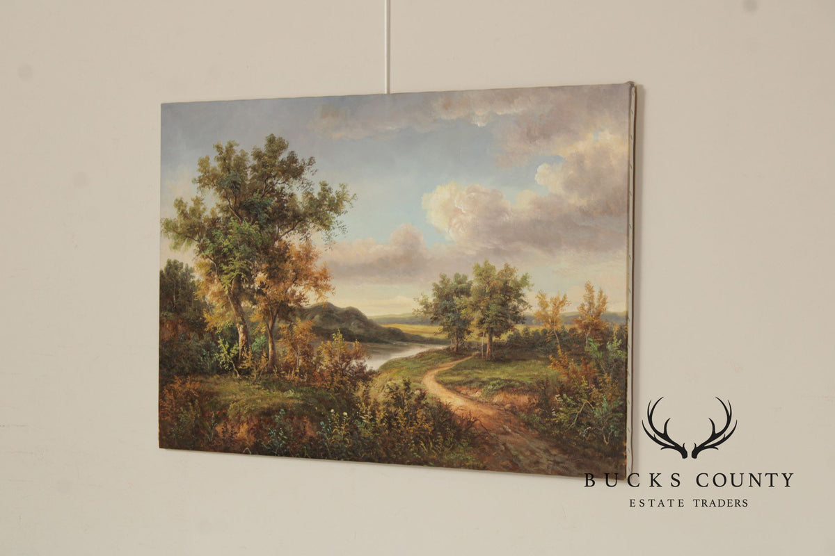Artist Signed Continental School Landscape Painting