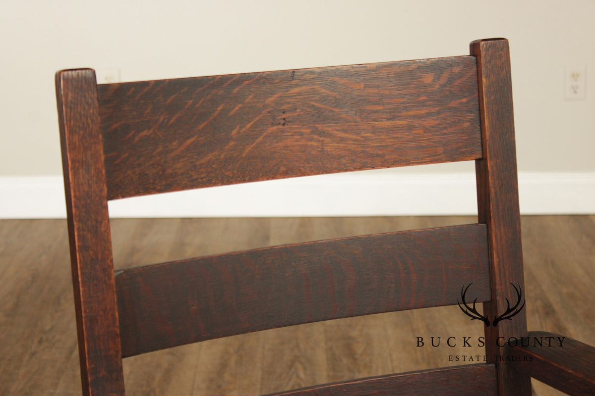 Stickley Brothers Quaint Furniture Mission Oak Armchair