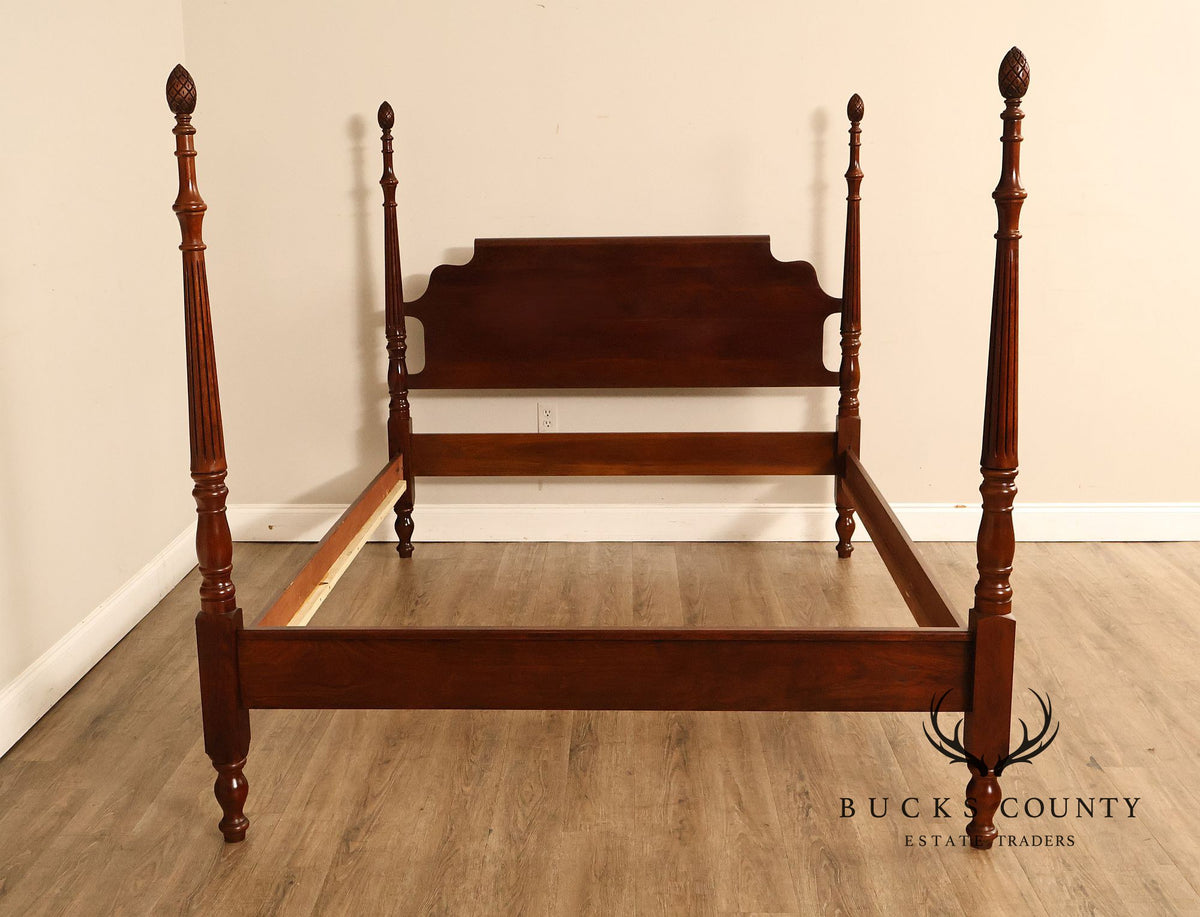 Statton Colonial Revival Cherry Queen Poster Bed