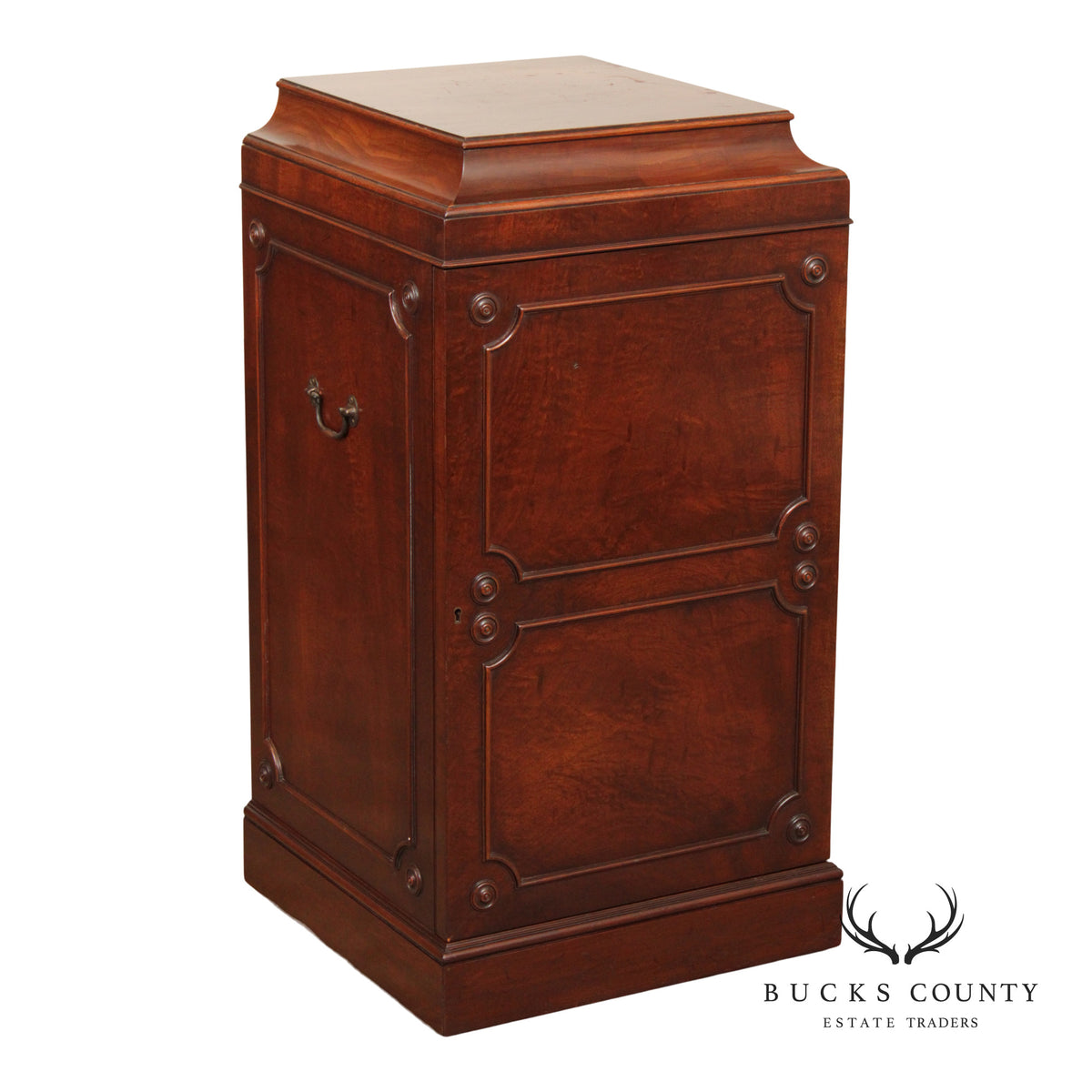 Georgian Style 1940's Custom Mahogany Silver Chest Cabinet