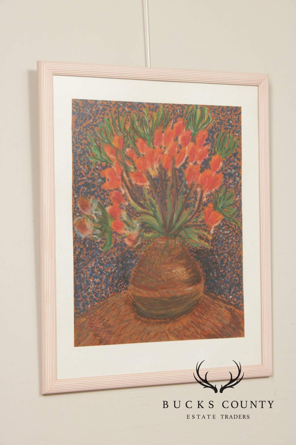 Artist Signed Pastel Painting Inspired by Vincent Van Gogh