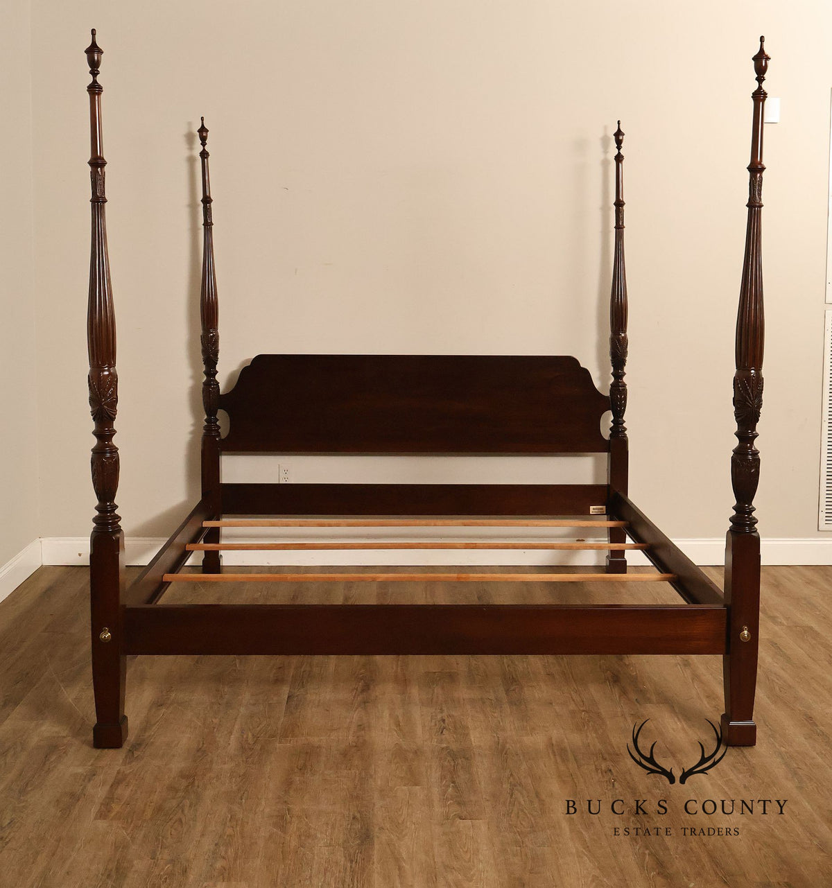 Ethan Allen 'Georgian Court' King Cherry Poster Bed