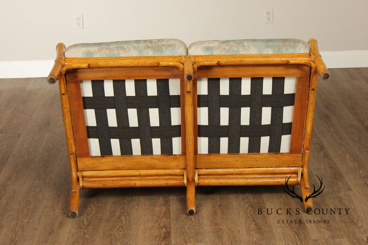 McGuire Vintage Bamboo Loveseat