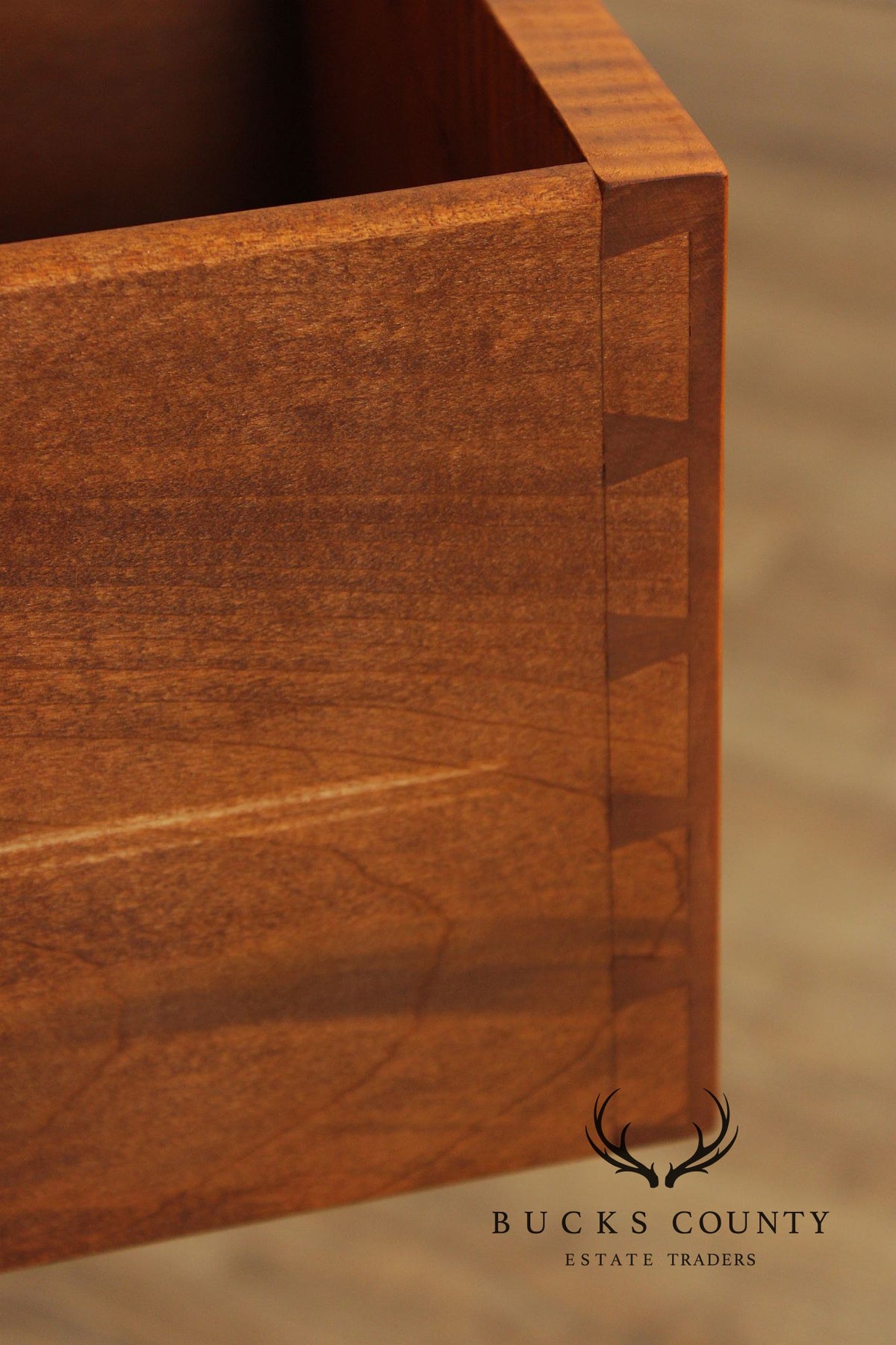 Simms & Thayer Queen Anne Style Tiger Maple Highboy