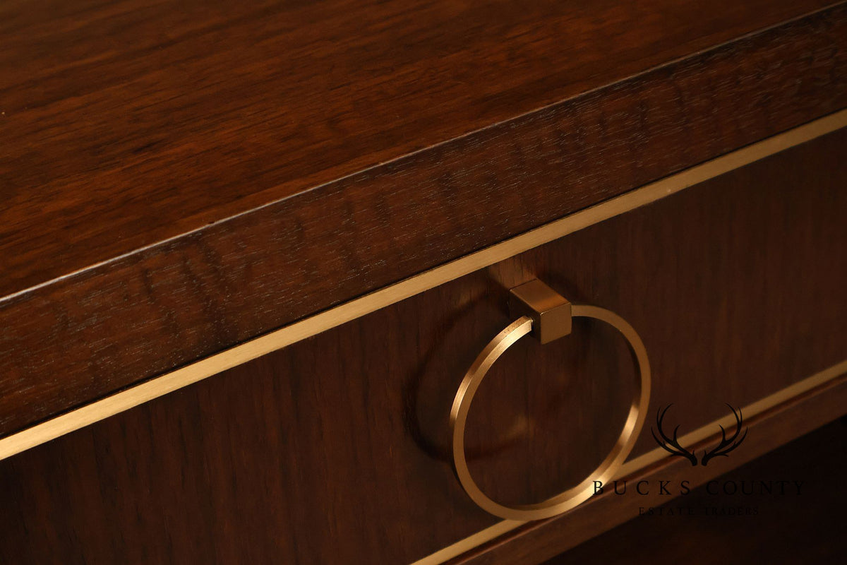 Classic Modern Pair Of Single Drawer Nightstands